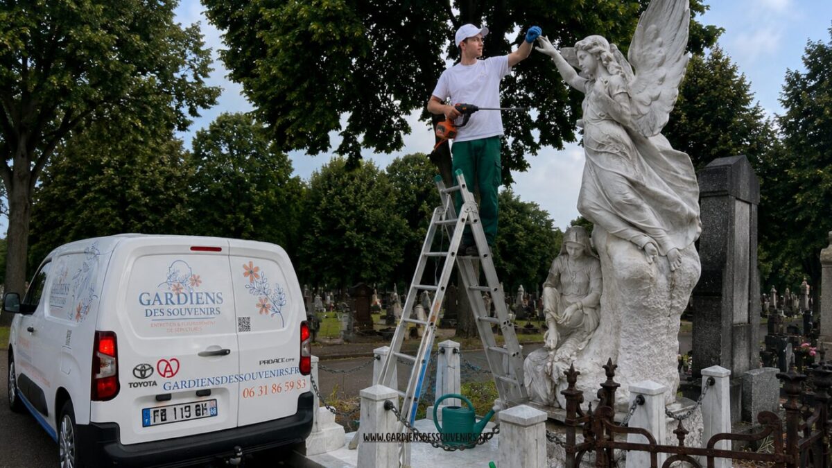 Entretenir vos statues funéraires en Alsace avec Gardiens Des Souvenirs