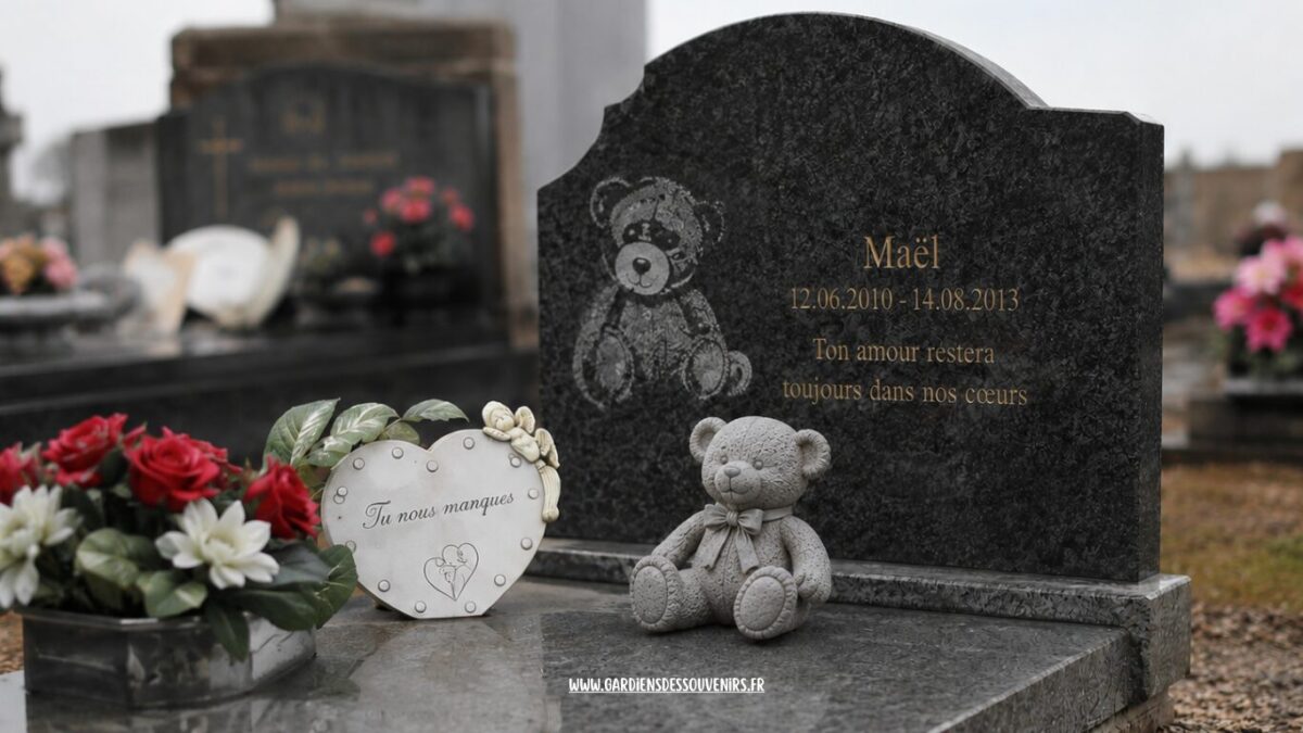 Choisir la tombe d'un enfant